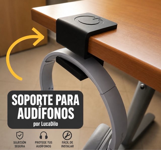 Soporte Auriculares Impresión 3D