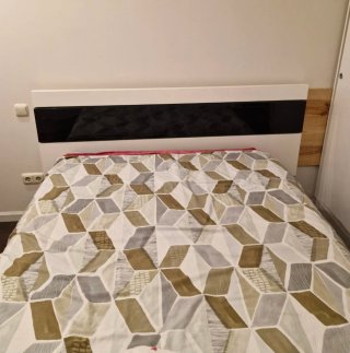 Cabecero cama madera maciza