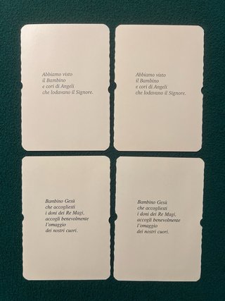Serie numerata 8 Santini Natività