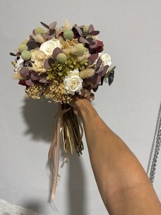 Ramo de novia flores preservadas