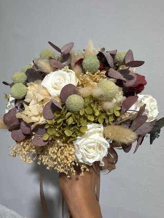 Ramo de novia flores preservadas