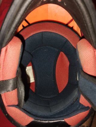 Casco Moto Cross Naranja y Amarillo