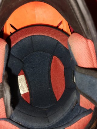 Casco Moto Cross Naranja y Amarillo