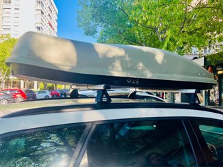Baul portaequipajes techo coche 600L