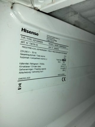 Panel control Hisense Eco Mode Super Set Temp