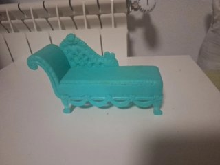 Sillón de juguete turquesa