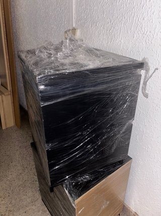 Comodino IKEA MALM wengé