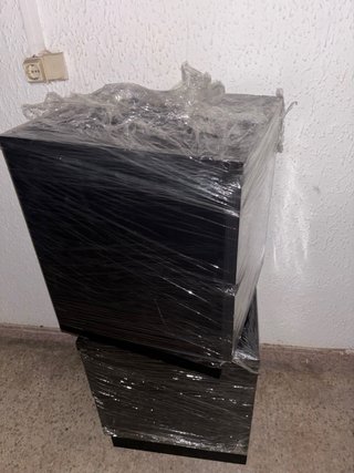 Comodino IKEA MALM wengé