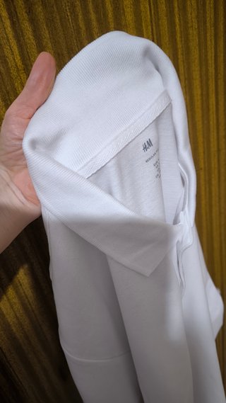 Polo H&M Blanco Manga Corta Algodón