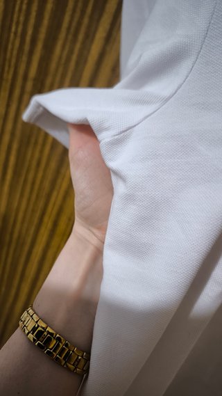 Polo H&M Blanco Manga Corta Algodón