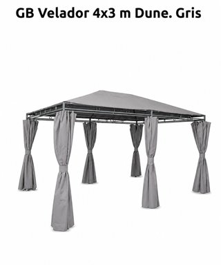 Pérgola Gris 4x3m