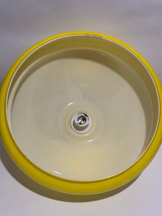 Lampadario Space Age Giallo Anni '70