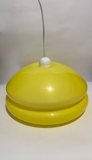 Lampadario Space Age Giallo Anni '70