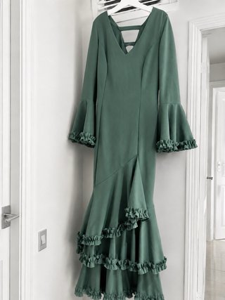 Vestido Flamenca y mantoncillo Talla 11/12