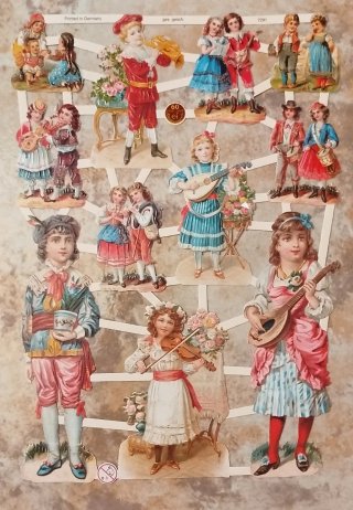 Lamina Cromos troquelados EF 7291. Jovenes