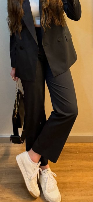 Pantalón de vestir rayas finas Massimo Dutti