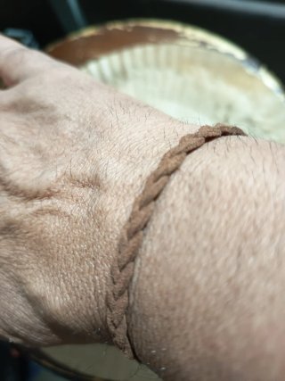 Pack 3 Pulseras Cuero Trenzado Hechas a Mano
