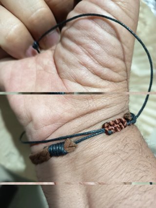 Pack 3 Pulseras Cuero Trenzado Hechas a Mano