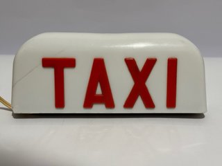Insegna TAXI luminosa vintage anni '70 '80
