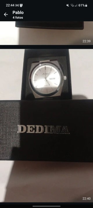 Reloj DEDIMA Hombre Negro