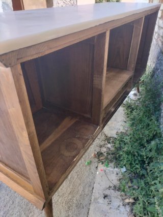 Aparador vintage madera y mármol