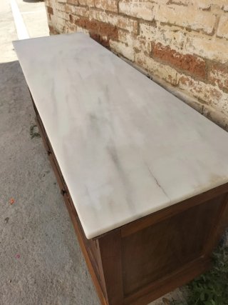 Aparador vintage madera y mármol