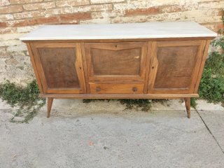 Aparador vintage madera y mármol