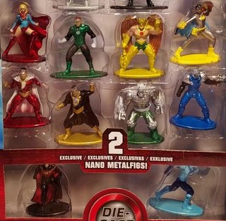 SUPERHÉROES DC CÓMICS-18 Mini-Figuras-Metal-JADA