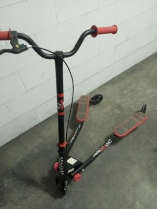 Patinete doble 3 ruedas