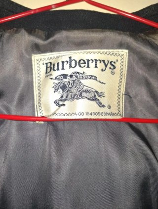 Abrigo Burberrys Negro Original