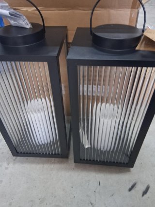 Farol LED GULDSMED A22xL22x48cm Negro