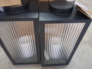 Farol LED GULDSMED A22xL22x48cm Negro
