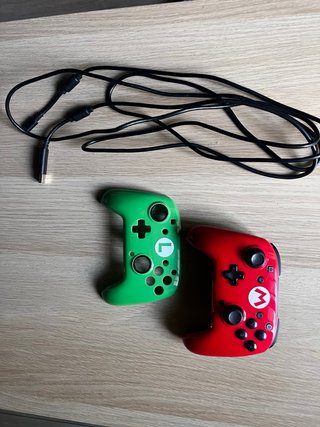 Mando Nintendo Rojo y Verde Mario Bros