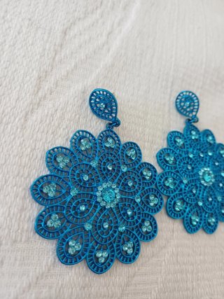 Orecchini turchesi con strass
