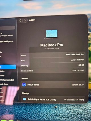 MacBook Pro 14 M4 Max 64GB RAM
