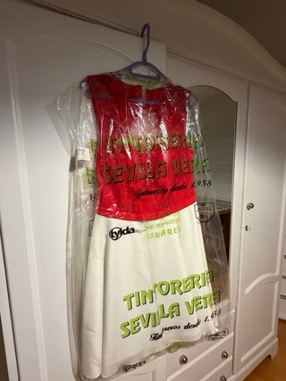 Vestido Silvia Navarro Rojo y Blanco
