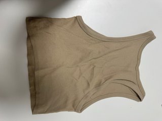 Top Zara naranja y marron