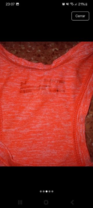Camiseta Under Armour Talla XS/S Naranja