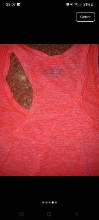 Camiseta Under Armour Talla XS/S Naranja