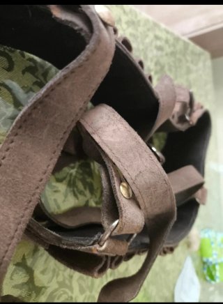 Cinturón de caza vintage de cuero