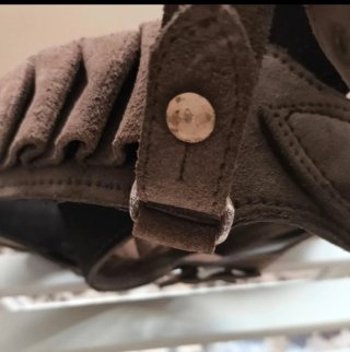 Cinturón de caza vintage de cuero