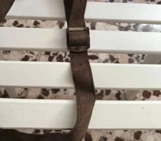 Cinturón de caza vintage de cuero
