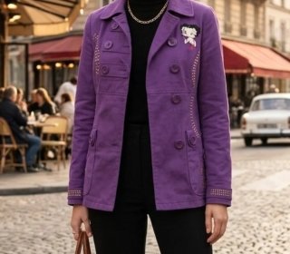 Gabardina Morada Betty Boop