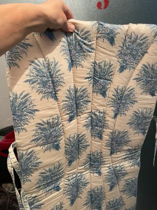 Cojín para silla con estampado floral