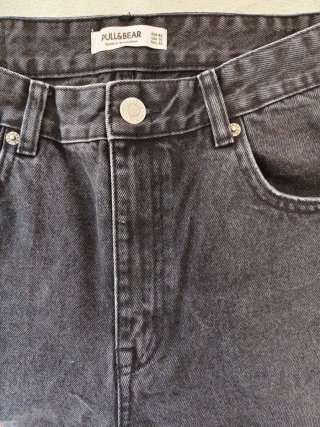 Pantalón pull and bear talla XL Mujer Negro