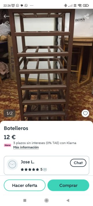 Botelleros metálicos marrones