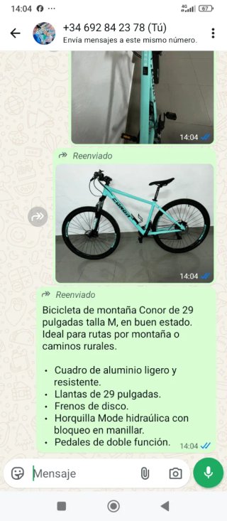 Bicicleta montaña CONOR 6700 29