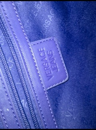 Borsa Versace Jeans vernice nera lucida