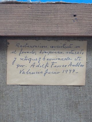 Pintura al óleo época barroca