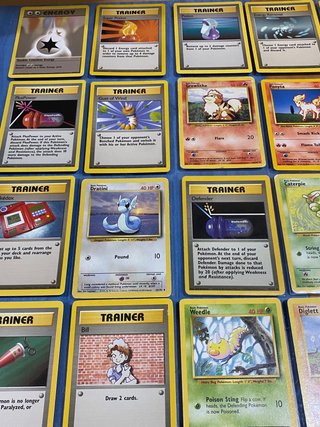 40 cartas pokémon BASE SET inglés SIN REPETIR